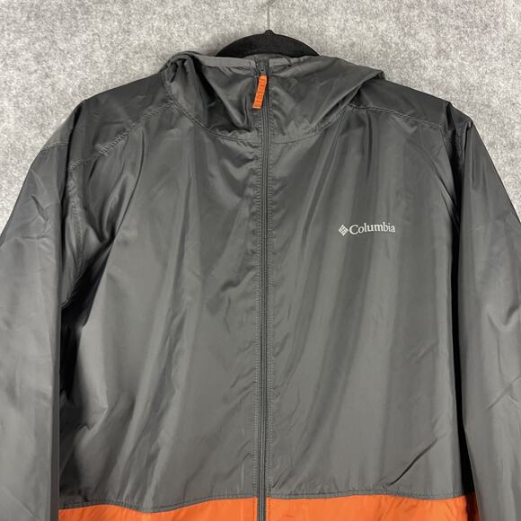 Columbia Center Ridge Lined Windbreaker Jacket Mens Medium Colorblock NEW - Picture 2 of 14